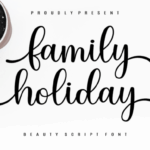 Family Holiday Font - Featured Image