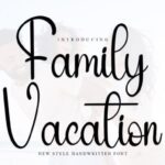 Family Vacation Font - Featured Image
