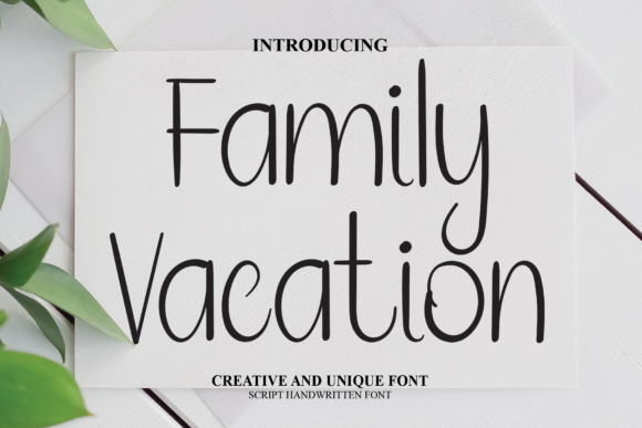 Family Vacation Font - Featured Image