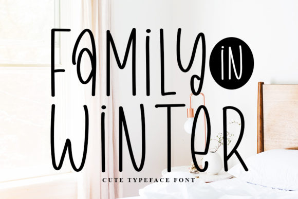 Family in Winter Font - Featured Image