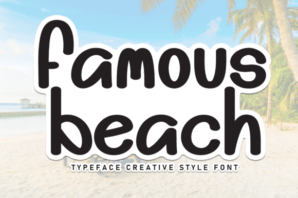 Famous Beach Font - Featured Image