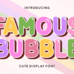 Famous Bubble Font - Featured Image