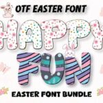 Fancy Easter & Rainbow Bundle Font - Featured Image