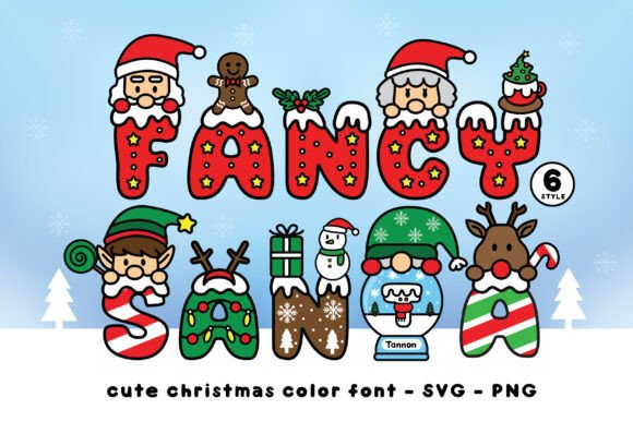 Fancy Santa Font - Featured Image