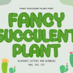 Fancy Succulent Plant Font - Featured Image