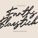 Fanths Bluestick Font - Featured Image