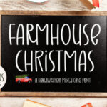 Farmhouse Christmas Font - Featured Image