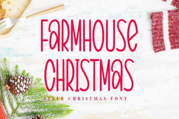 Farmhouse Christmas Font - Featured Image
