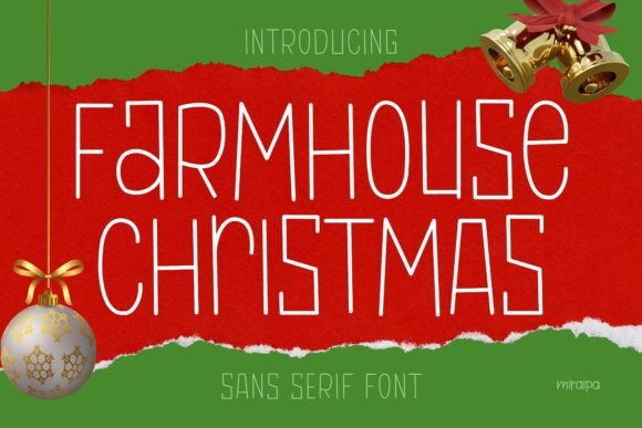 Farmhouse Christmas Font - Featured Image