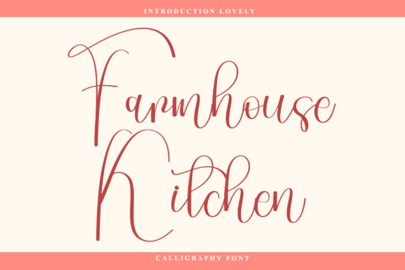 Farmhouse Kitchen Font - Featured Image