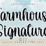 Farmhouse Signature Font - Featured Image