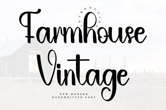 Farmhouse Vintage Font - Featured Image