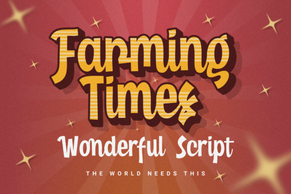Farming Times Font - Featured Image