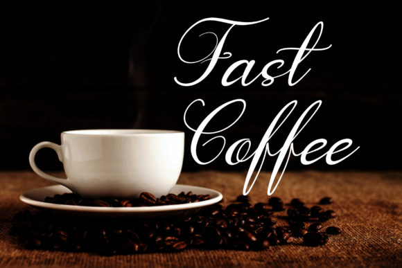 Fast Coffee Font - Featured Image