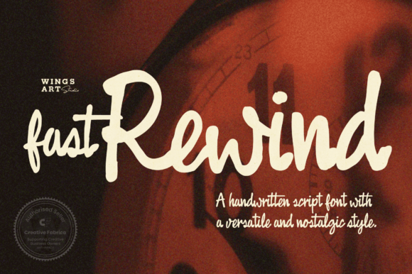 Fast Rewind Font - Featured Image