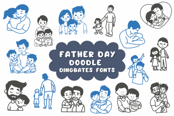 Father Day Doodles Font - Featured Image