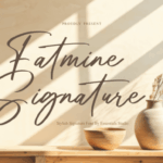 Fatmine Signature Font - Featured Image