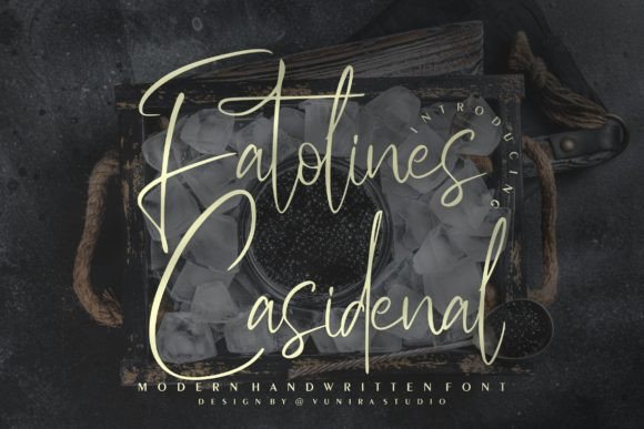 Fatolines Casidenal Font - Featured Image