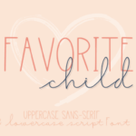 Favorite Child Font - Featured Image