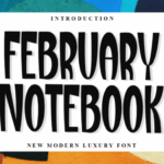 February Notebook Font - Featured Image