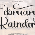 February Rainder Font - Featured Image
