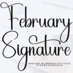 February Signature Font - Featured Image