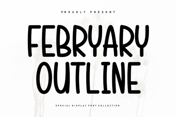 Febryary Outline Font - Featured Image