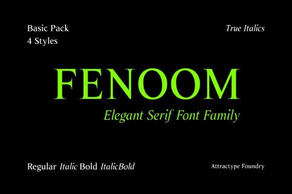 Fenoom Font - Featured Image