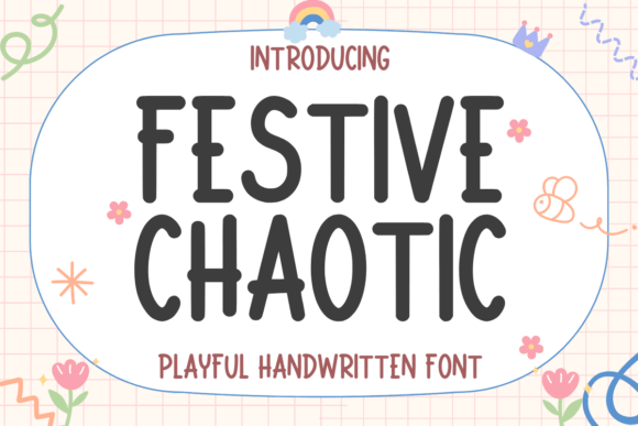 Festive Chaotic Font - Featured Image