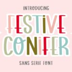 Festive Conifer Font - Featured Image