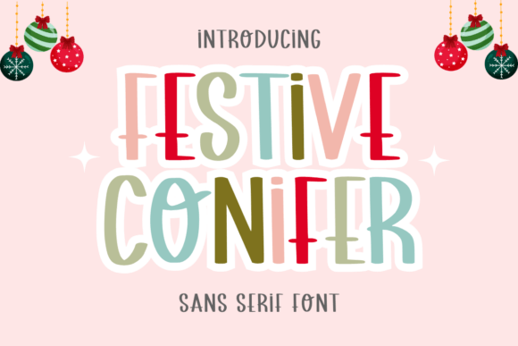 Festive Conifer Font - Featured Image