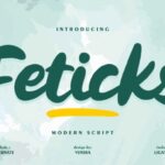 Feticks Font - Featured Image