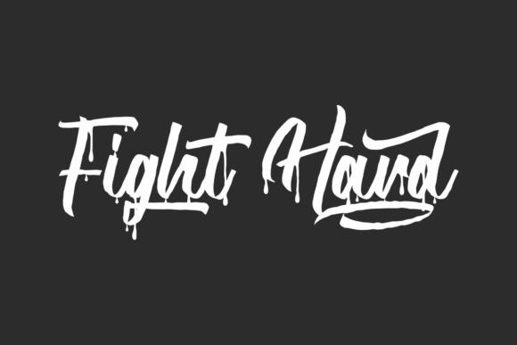 Fight Hard Font - Featured Image