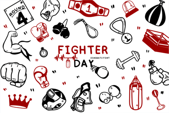 Fighter Day Font - Featured Image