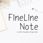 Fineline Note Font - Featured Image