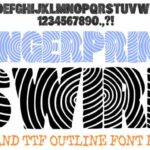 Fingerprint Swirl Font - Featured Image