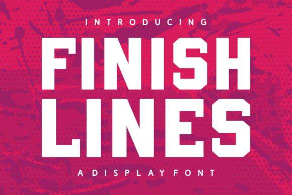 Finish Lines Font - Featured Image