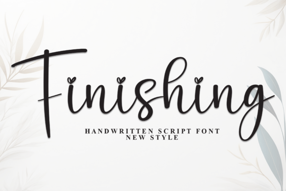 Finising Font - Featured Image