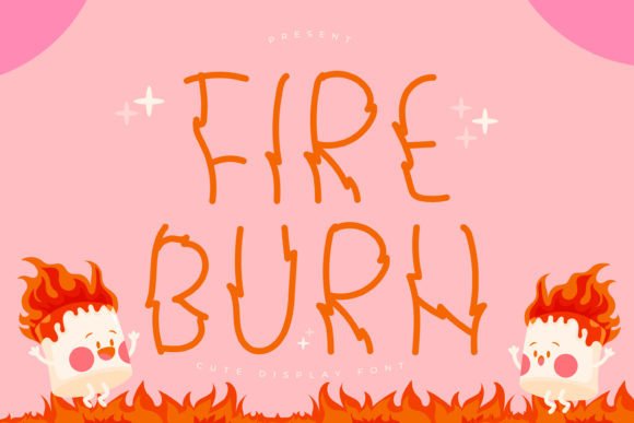 Fire Burn Font - Featured Image