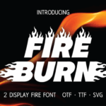Fire Burn Font - Featured Image