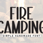 Fire Camping Font - Featured Image