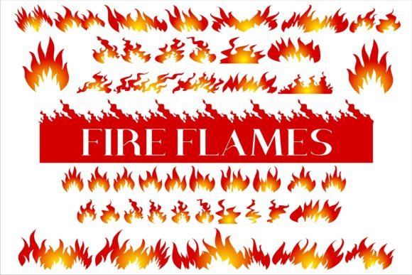 Fire Flames Font - Featured Image