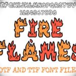 Fire Flames Font - Featured Image