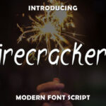 Firecrackers Font - Featured Image