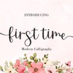 First Time Font - Featured Image