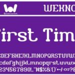 First Time Font - Featured Image