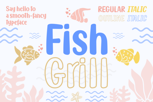 Fish Grill Family Font - Featured Image