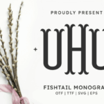 Fishtail Monogram Regular Font Font - Featured Image