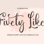 Fivety Likes Font - Featured Image