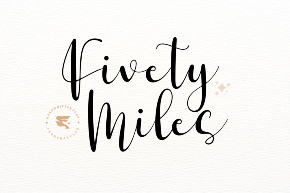 Fivety Miles Font - Featured Image